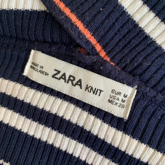 Zara Rib Knit Crossover Top - Picture 2 of 2